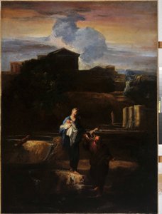 La fuga in Egitto da Pierre Louis Cretey or Cretet