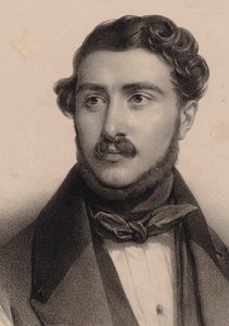 Ritratto del compositore Théodore Labarre 1805-1870