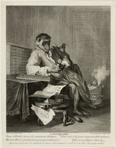 La Scimmia Antiquaria da Pierre Louis de Surugue