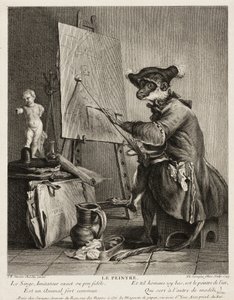 Il pittore scimmia
