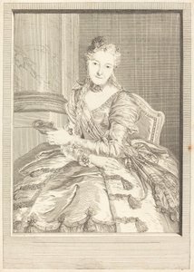 Mme. de M ... in abito da ballo