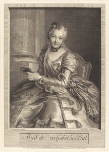 Mme. de M ... in abito da ballo