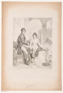 Ritratto di Moritz von Fries e sua moglie da Pierre Michel Adam