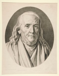 Benjamin Franklin, dopo una scultura di Jean-Antoine Houdon da Pierre Michel Alix