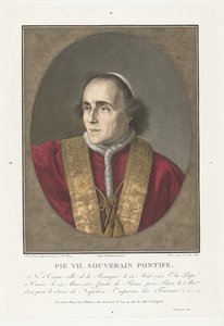 Ritratto di papa Pio VII da Pierre Michel Alix