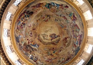 Cupola della Chiesa di Val de Grace dipinta da Pierre Mignard da Pierre Mignard