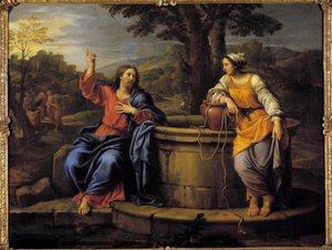 Gesù e la Samaritana da Pierre Mignard