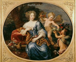 Madame de Montespan, amante di Luigi XIV ... (dipinto su tela)