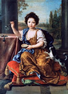 Ritratto di Louise Marie Anne de Bourbon o Mademoiselle de Tours (1674-1681) da Pierre Mignard