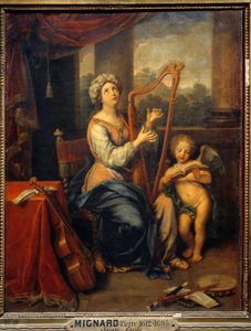Santa Cecilia che canta le lodi del Signore da Pierre Mignard