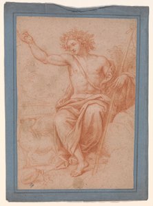 Studie von Apollo oder Johannes dem Täufer da Pierre Mignard