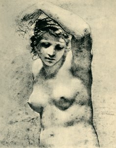 Nudo femminile con un braccio alzato, c1800, 