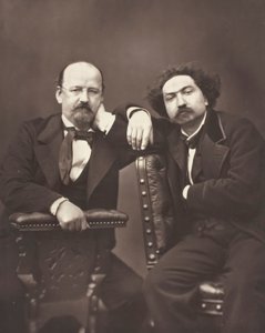 Émile Erckmann scrittore francese, 1822-1899 e Alexandre Chatrian scrittore francese, 1826-1890, c. 1876