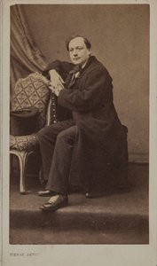 Ritratto del poeta Théodore de Banville da Pierre Petit