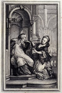 Le Mari confessore - in "Tales et nouvelles en vers" di Jean La Fontaine. 1776. Illustrazione di P.P. Choffard