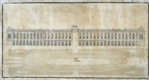 Architettura: "Progetto di Place Royale per Marsiglia, elevazione interna" 1686 da Pierre Puget