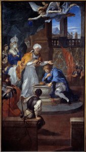Il battesimo di Clodoveo a Reims il 25 dicembre 496