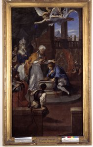 Il battesimo di Clodoveo I, 25 dicembre 496, da San Remigio, vescovo di Reims da Pierre Puget