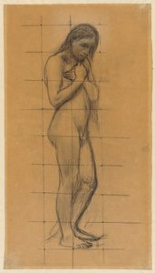 Un nudo maschile in piedi da Pierre Puvis de Chavannes
