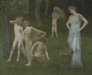 Bambini in un frutteto, c. 1886-1888