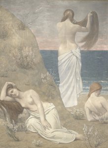 Giovani ragazze in riva al mare da Pierre Puvis de Chavannes