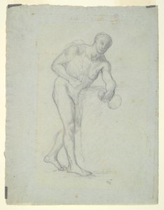 Figura Nuda con una Fiaschetta da Pierre Puvis de Chavannes