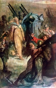 I pompieri del villaggio (dettaglio), 1857 da Pierre Puvis de Chavannes