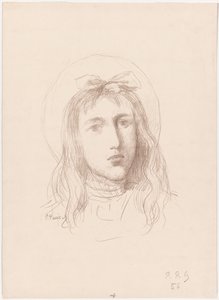 Testa di giovane ragazza da Pierre Puvis de Chavannes