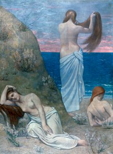 Ragazze giovani al mare da Pierre Puvis de Chavannes