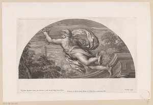 Mercurio volante, visto di schiena da Pierre Simon (I)