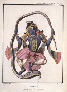 Krishna che danza sul serpente Kaliya, da 