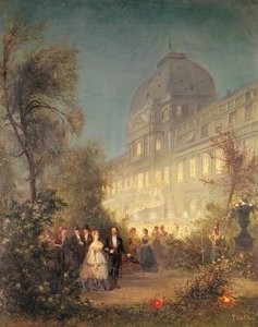 Festa serale alle Tuileries, 10 giugno 1867 da Pierre Tetar van Elven