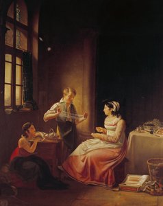 Interno di una casa a Macon da Pierre Victor Olagnon