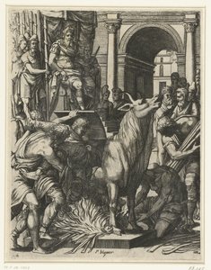 Il toro di Falaride da Pierre Woeiriot (II)