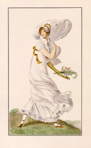 Abito da passeggio in chiffon, 1812 da Pierre de La Mesangere
