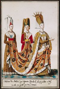 Isabeau di Baviera che sposa Carlo VI, Re di Francia, 17 luglio da Pierre de La Mesangere