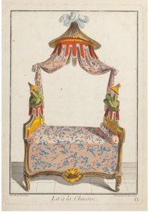 Lit à la Chinoise, ca 1788 da Pierre de La Mesangere