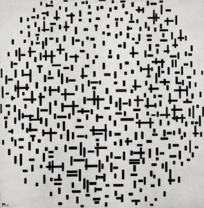 Composizione in linea da Piet Mondrian