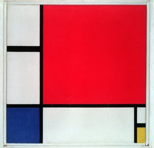 Composizione n. II, in rosso, blu e giallo da Piet Mondrian