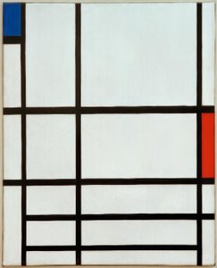 Composizione in Rosso, Blu e Bianco: II da Piet Mondrian