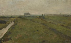 Paesaggio vicino ad Amsterdam, c. 1902 da Piet Mondrian