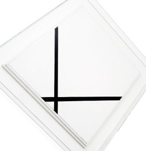 Composizione a losanga con due linee da Piet Mondrian