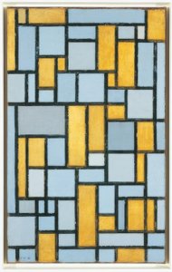 Composizione in grigio e ocra da Piet Mondrian