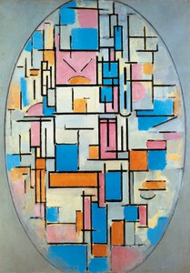 USA, New York, Composizione ovale da Piet Mondrian