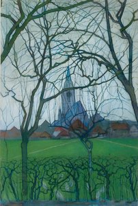 Chiesa del villaggio da Piet Mondrian