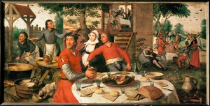 Festa dei contadini... (olio su legno di quercia)