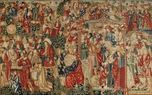 La parabola dei lavoratori nella vigna, c.1500 (arazzo)