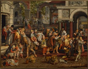 Opere di misericordia cristiana da Pieter Aertsen