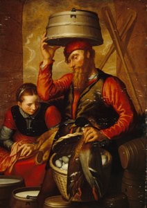Il venditore di pollame da Pieter Aertsen