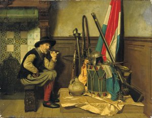 Il soldato che fuma da Pieter Alardus Haaxman